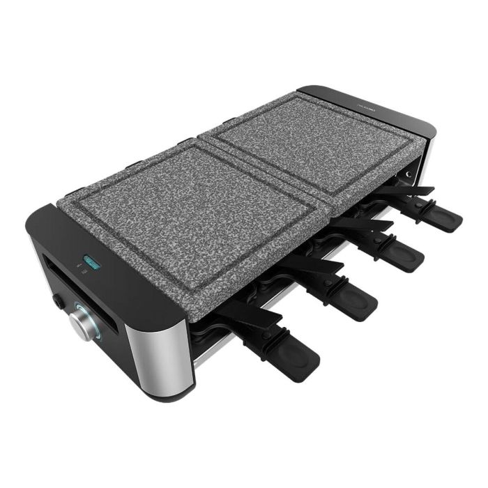Cecotec Raclette Cheese&Grill 16000 Inox Allstone 1400W Placa Piedra 8 Pers. Negra 5