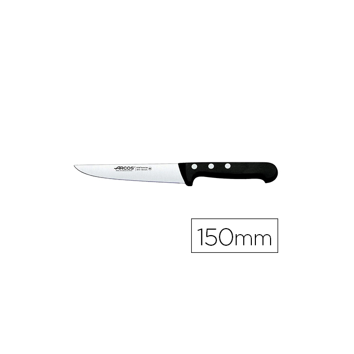 Arcos Cuchillo Cocina Serie Universal 150 mm Acero Nitrum Bactiproof Silver Mango Remachado 0 Arcos Cuchillo Cocina Serie Universal 150 mm Acero Nitrum Bactiproof Silver Mango Remachado 0