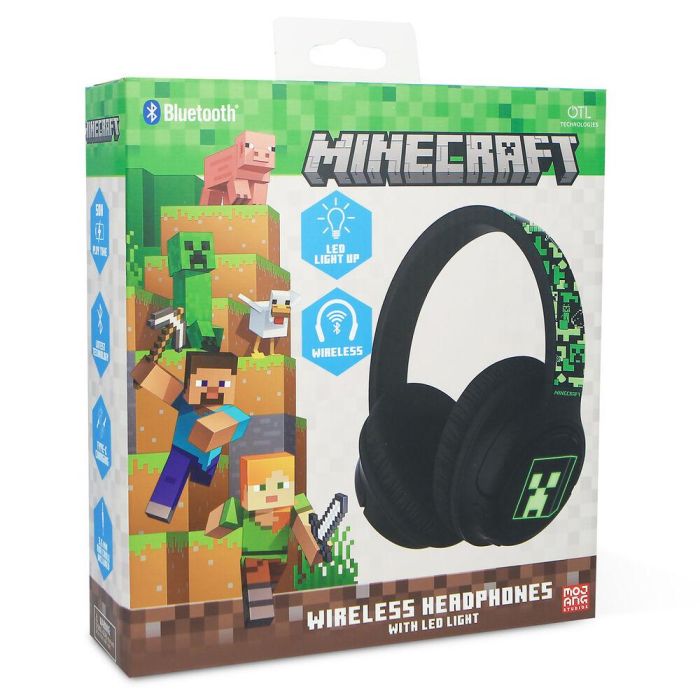 Auriculares inalambricos LED Minecraft 8