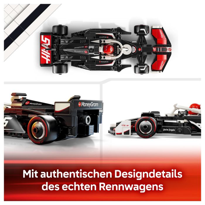 LEGO Speed Champions MoneyGram Haas F1 Team VF-24 Coche de Carreras, Juego de Construcción, 242 Piezas, 10+ Años 22