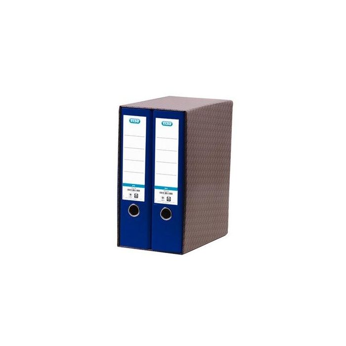 Modulo Archivadores Palanca Elba Rado Top Forr.Pp 2 Uds.A4 80Mm Azul