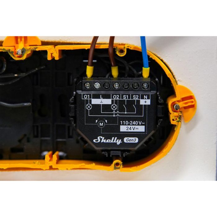 Shelly Relais 2PM Gen3 WLAN max. 16A 2 Canales Medición Empotrar 4