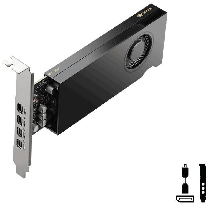 PNY RTX 2000E ADA Tarjeta Gráfica 16GB GDDR6 4x DisplayPort PCI Express 4.0