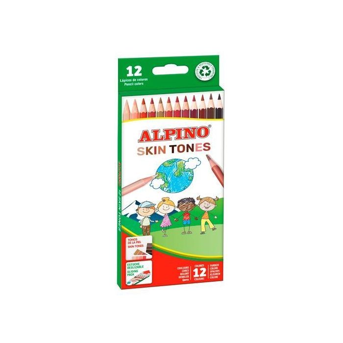Alpino Lápices De Colores Tonos De Piel Surtidos Estuche 12 Ud Alpino Lápices De Colores Tonos De Piel Surtidos Estuche 12 Ud