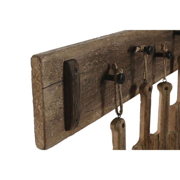 Perchero de Pared Home ESPRIT Natural Madera de Paulonia 89 x 6 x 62 cm 3 Perchero de Pared Home ESPRIT Natural Madera de Paulonia 89 x 6 x 62 cm 3