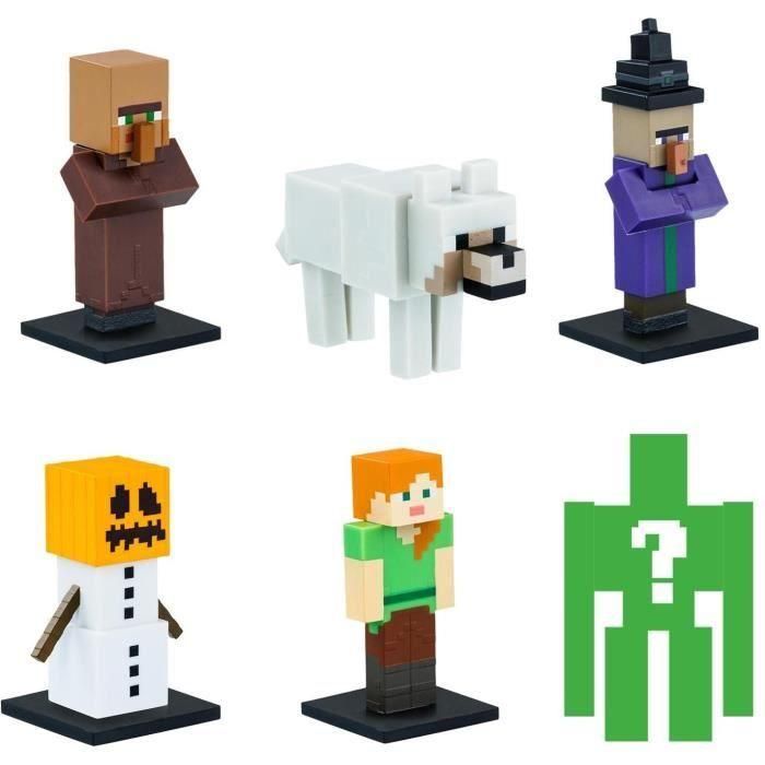 Caja de 6 figuras pequeñas - BANDAI - Minecraft - 1 figura misteriosa 1 Caja de 6 figuras pequeñas - BANDAI - Minecraft - 1 figura misteriosa 1