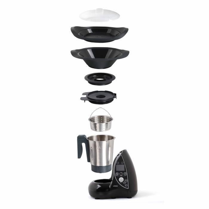 LIVOO DOP142N Procesador de comida caliente - Negro y metal 3 LIVOO DOP142N Procesador de comida caliente - Negro y metal 3