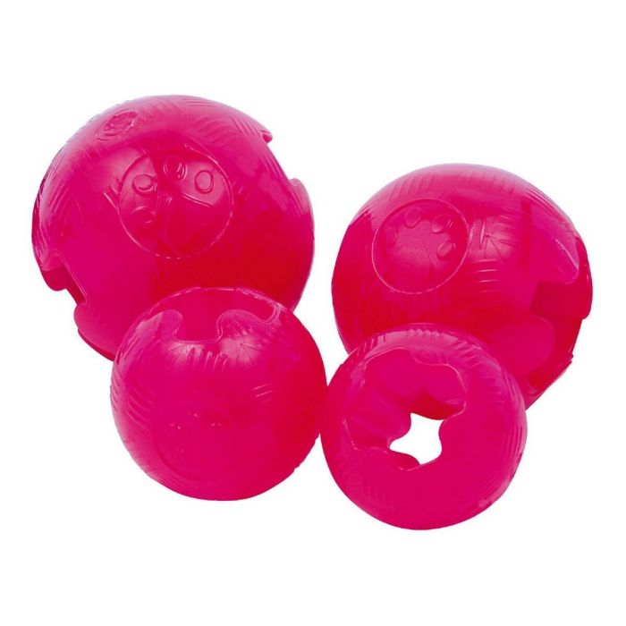 Gloria Pelota TPR Maciza Anti-Ahogamiento para Perros Diámetro 9.5 cm Rosa Resistente para Juego Interactivo con Snack Gloria Pelota TPR Maciza Anti-Ahogamiento para Perros Diámetro 9.5 cm Rosa Resistente para Juego Interactivo con Snack