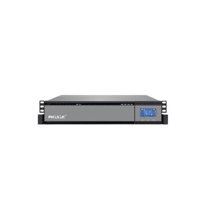 SAI Online Phasak Rack 19" 2000 VA Online LCD/ 2000VA-1800W/ 4 Salidas/ Formato Rack SAI Online Phasak Rack 19" 2000 VA Online LCD/ 2000VA-1800W/ 4 Salidas/ Formato Rack