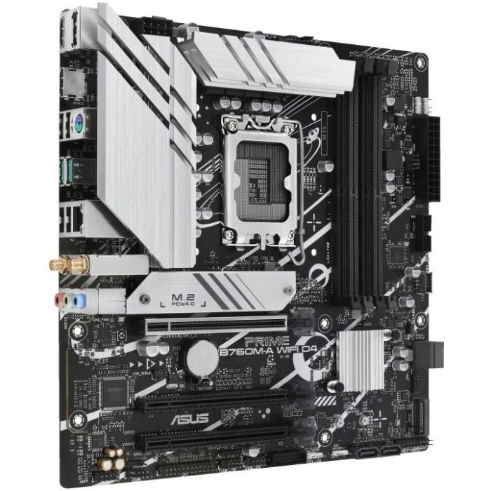 ASUS Placa Base PRIME B760M-A WiFi D4 Intel B760 LGA 1700 DDR4 Micro ATX SATA M.2 PCIe 4.0 Wi-Fi 6 Bluetooth 5.2 90MB1CX0-M1EAY0 1
