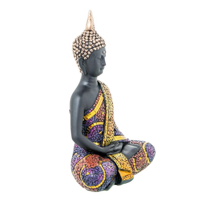 Figura Decorativa Alexandra House Living Multicolor Plástico Buda 22 x 13 x 30 cm 4