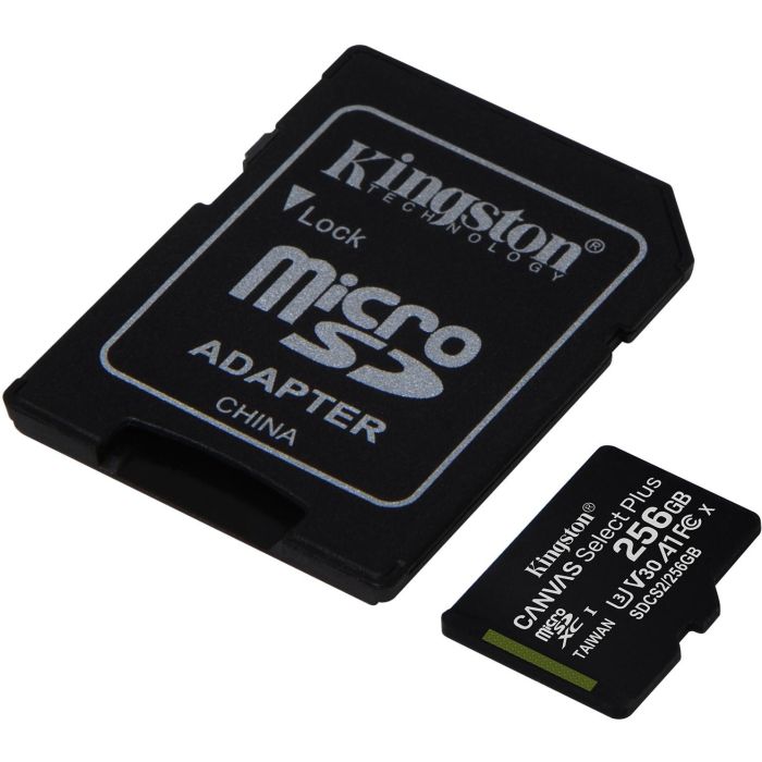 KINGSTON MicroSD XC 256GB / Class 10 / Adaptador SD 1 KINGSTON MicroSD XC 256GB / Class 10 / Adaptador SD 1