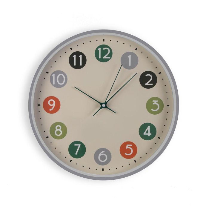 Reloj de Pared Versa Multicolor Plástico 30 x 30 x 4,5 cm 0 Reloj de Pared Versa Multicolor Plástico 30 x 30 x 4,5 cm 0
