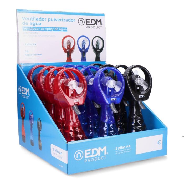 Ventilador pulverizador de agua 2xaa (no incluidas) edm colores / modelos surtidos 3 Ventilador pulverizador de agua 2xaa (no incluidas) edm colores / modelos surtidos 3