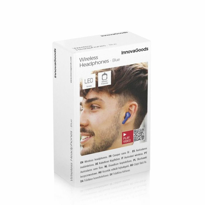 Auriculares Inalámbricos con Estuche de Carga Blue InnovaGoods 1 Auriculares Inalámbricos con Estuche de Carga Blue InnovaGoods 1