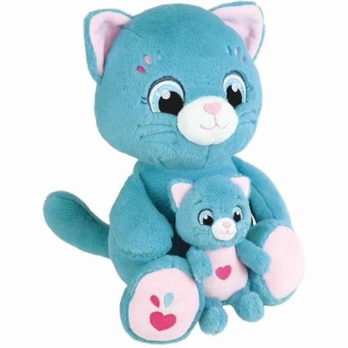 Jemini Peluche Suave Mamá Gata Interactiva con Cría TOONIES JEM3298060244985 +/- 26 cm 6 Funciones 2