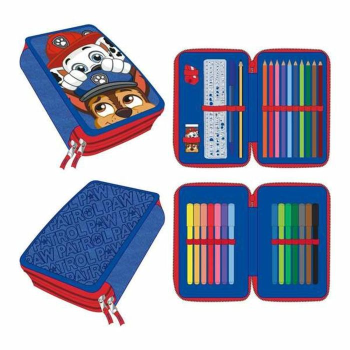 Estuche Escolar The Paw Patrol Azul 12,5 x 19,5 x 4,5 cm 6