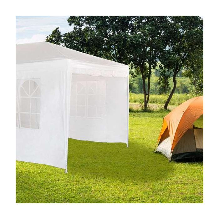Cenador Aktive 300 x 260 x 600 cm Metal Poliéster Blanco 3