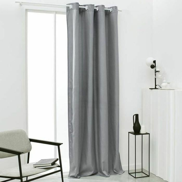 Cortina TODAY Essential Aislamiento térmico Acero Gris claro 140 x 240 cm 1