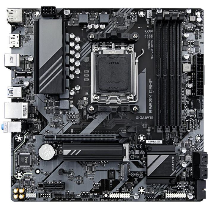 Gigabyte B650M D3HP Placa Base Micro ATX Socket AM5 para AMD Ryzen 7000/8000/9000 DDR5 PCIe 4.0 LAN 2.5GbE 9MB65MDHP-00-10 2 Gigabyte B650M D3HP Placa Base Micro ATX Socket AM5 para AMD Ryzen 7000/8000/9000 DDR5 PCIe 4.0 LAN 2.5GbE 9MB65MDHP-00-10 2
