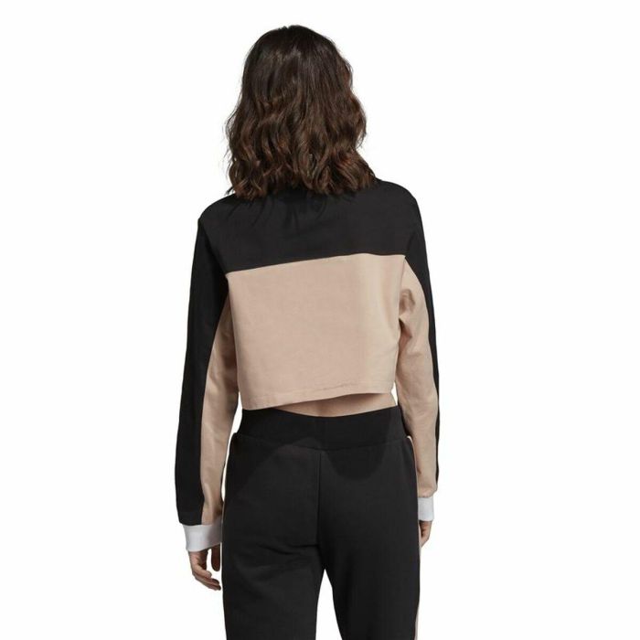 Polo de Manga Corta Mujer Adidas Originals Cropped Mujer Negro 6