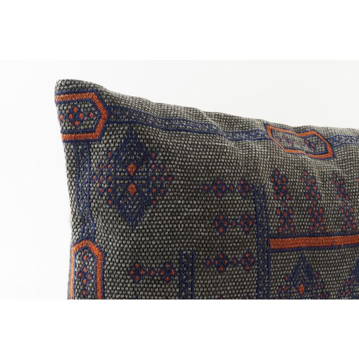 DKD Home Decor Cojín Árabe Bordado Geométrico de Algodón y Poliéster Azul Naranja 50x35x10 cm (2 Unidades) Colección Josta con Cremallera 1 DKD Home Decor Cojín Árabe Bordado Geométrico de Algodón y Poliéster Azul Naranja 50x35x10 cm (2 Unidades) Colección Josta con Cremallera 1