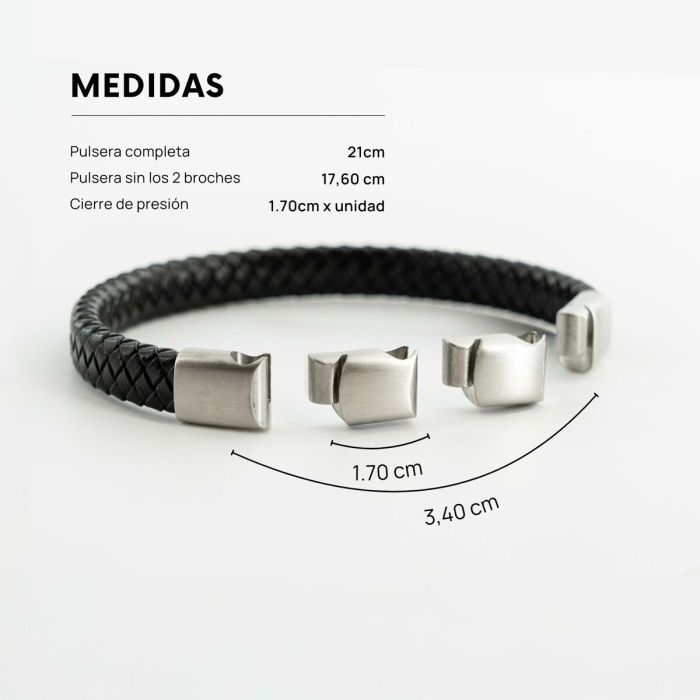 Pulsera Hombre Radiant RH000296 Negro 2 Pulsera Hombre Radiant RH000296 Negro 2