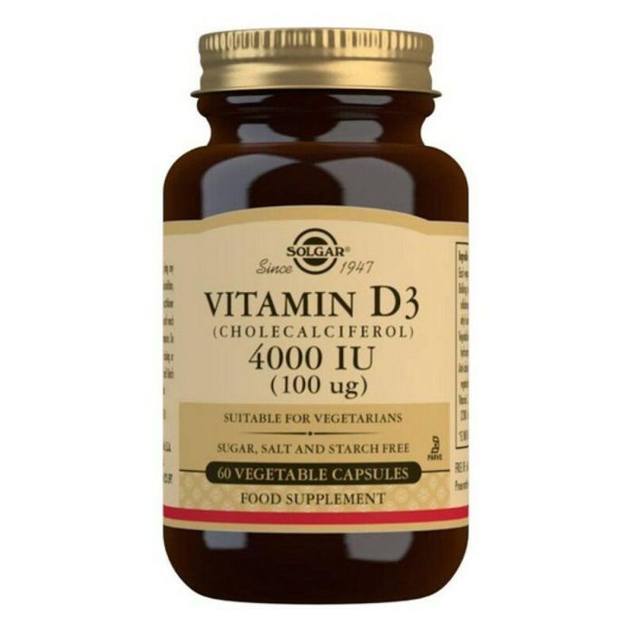 Solgar Vit D3 4000 Ui 100 Mcg. Cápsulas Vegetales