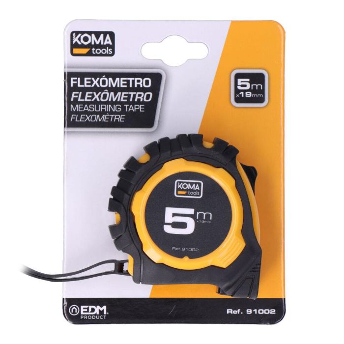 Koma Tools Flexómetro Standard 5 m x 19 mm, Cuerpo ABS Antideslizante 4