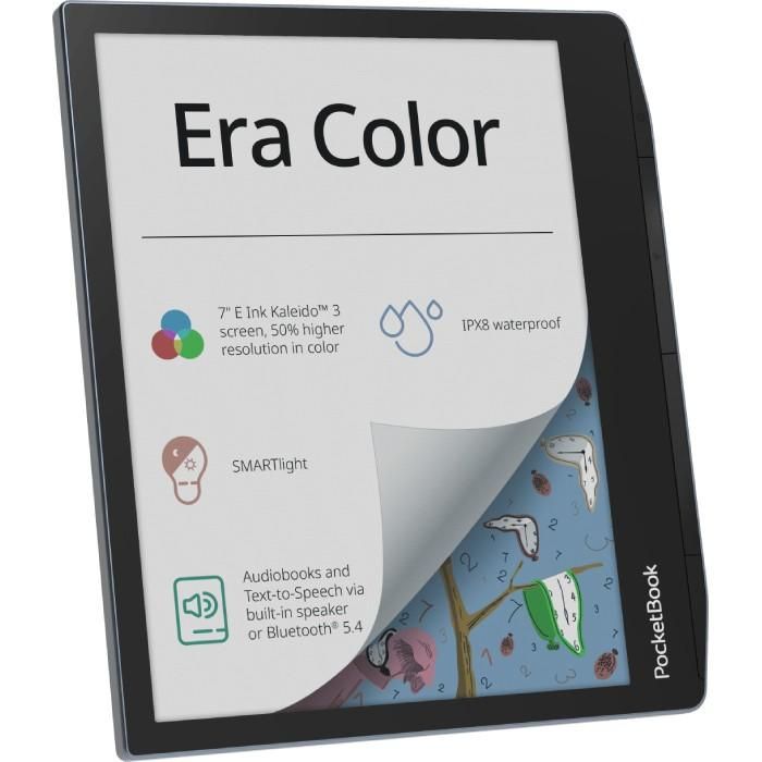 PocketBook Era Color 7" E Ink Kaleido 32GB Lector de Libros Electrónicos Resistente al Agua Negro/Azul 2 PocketBook Era Color 7" E Ink Kaleido 32GB Lector de Libros Electrónicos Resistente al Agua Negro/Azul 2