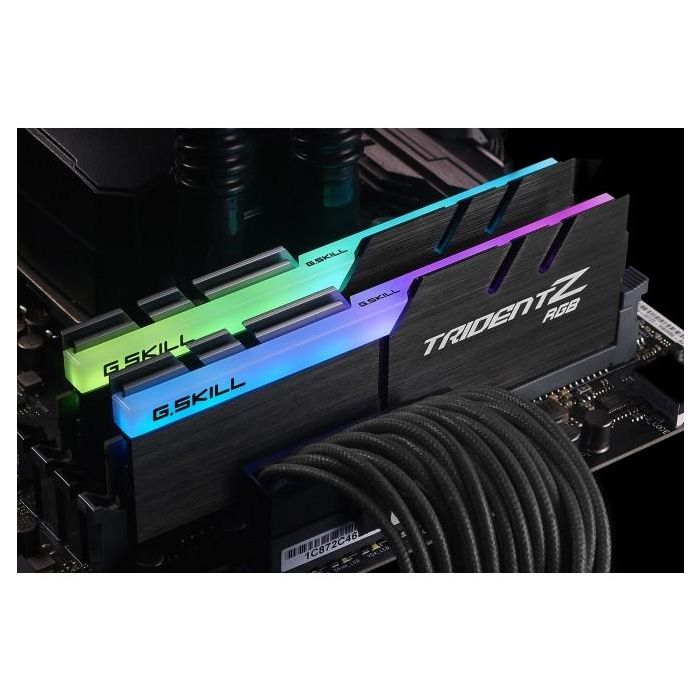 G.Skill TridentZ RGB Series 3600C18D-16GTZRX 16GB (2x8GB) DDR4 3600MHz CL18 3600MHz para PC con Disipador y Retroiluminación RGB 2