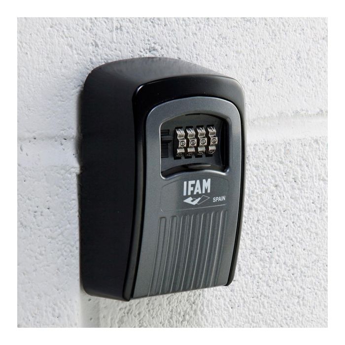 Ifam Guardallaves de Pared G1 - Caja de Aluminio Resistente, 4 Rodillos de 10 Dígitos, Capacidad para 5 Llaves 1 Ifam Guardallaves de Pared G1 - Caja de Aluminio Resistente, 4 Rodillos de 10 Dígitos, Capacidad para 5 Llaves 1