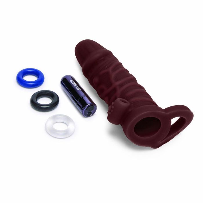 Funda para pene Size Up Marrón Ø 4 cm 15 cm 3 Funda para pene Size Up Marrón Ø 4 cm 15 cm 3