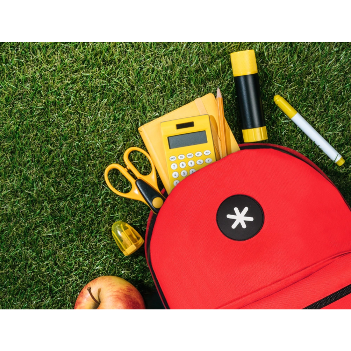 Antartik Mochila Escolar Roja 320x140x430 mm con Bolsillo Portátil 15.6" y Múltiples Bolsillos 12