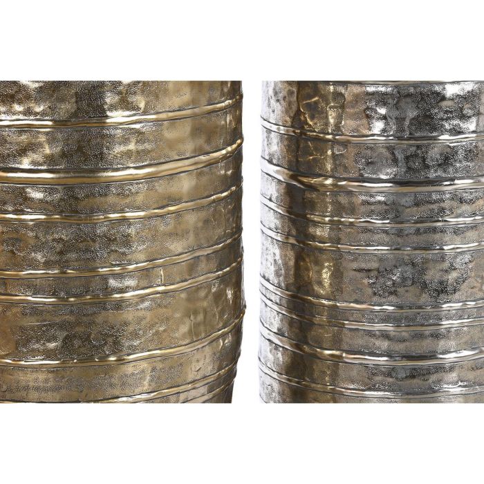 Jarrón DKD Home Decor Dorado Plateado Aluminio Moderno 31 x 31 x 106 cm 1 Jarrón DKD Home Decor Dorado Plateado Aluminio Moderno 31 x 31 x 106 cm 1