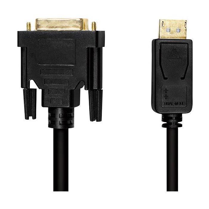 Logilink Cable DisplayPort 1.2 a DVI 1.2, 3 metros, Negro 1 Logilink Cable DisplayPort 1.2 a DVI 1.2, 3 metros, Negro 1