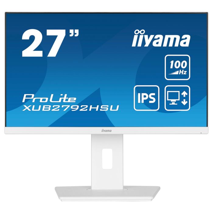 IIYAMA XUB2792HSU-W6 68.6cm (27") 1920x1080 Full HD LED IPS 250cd/m2 100Hz 4ms HDMI DP USB Blanco