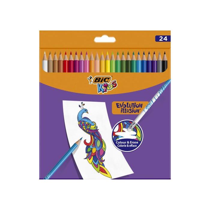 BIC Lápiz de Color 987869, Multicolor, Paquete de 24 Piezas 1 BIC Lápiz de Color 987869, Multicolor, Paquete de 24 Piezas 1