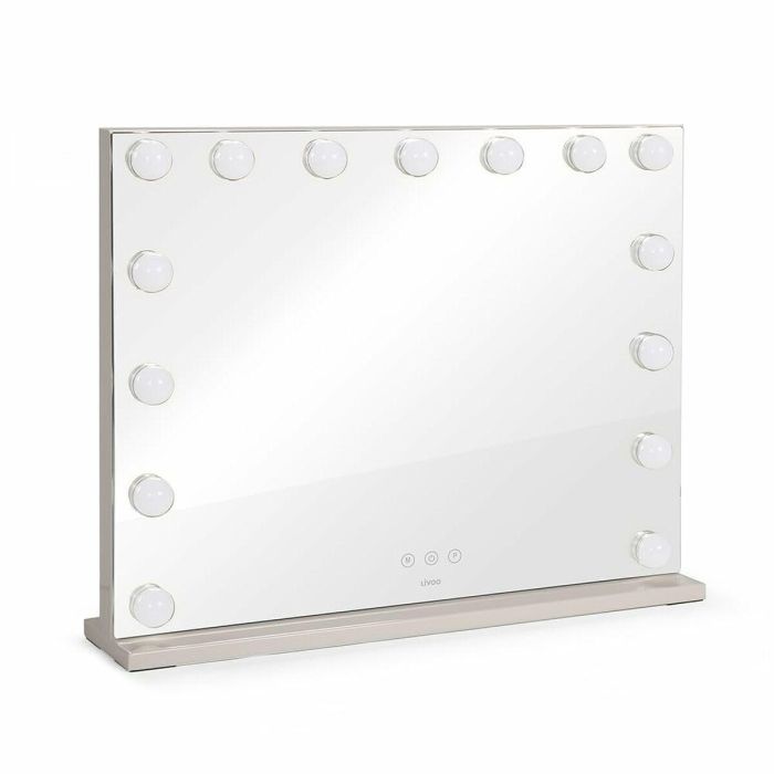 Livoo DOS207 Espejo de Maquillaje 56x44 cm con 15 LED y 3 Modos de Luz 5