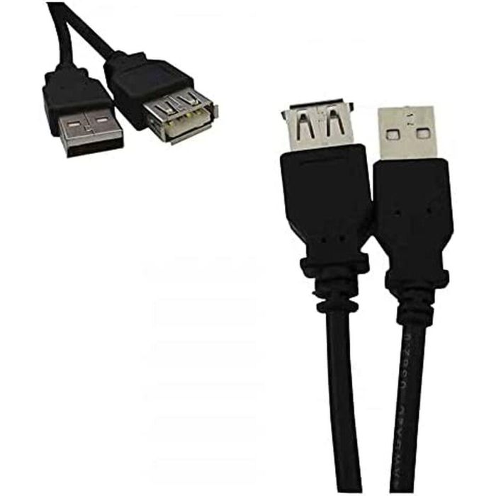 Logilink Cable USB 2.0 Macho - Hembra 5m Negro