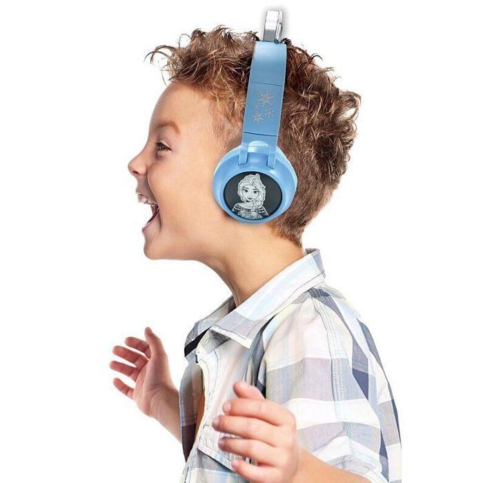 Auriculares plegables con luz Bluetooth y cable con diseño de tiara del universo Frozen con limitación de 4 Auriculares plegables con luz Bluetooth y cable con diseño de tiara del universo Frozen con limitación de 4