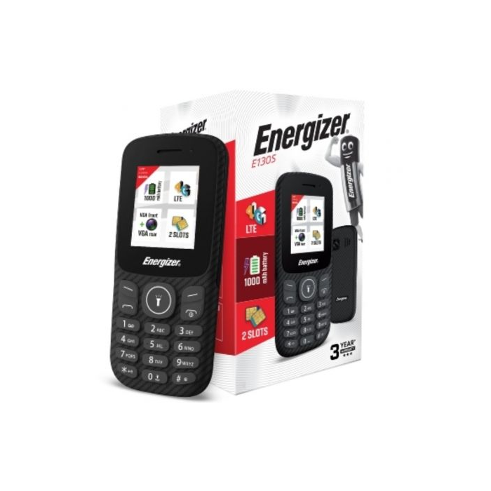 Teléfono Móvil Energizer E130SEU1 para Personas Mayores/ Negro 3 Teléfono Móvil Energizer E130SEU1 para Personas Mayores/ Negro 3