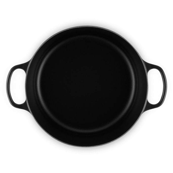 Le Creuset Signature Bräter rund 30 cm schwarz 4