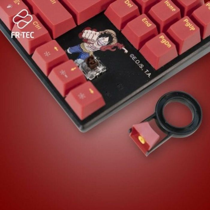Teclado y Ratón FR-TEC OP4001 QWERTY Burdeos 2 Teclado y Ratón FR-TEC OP4001 QWERTY Burdeos 2