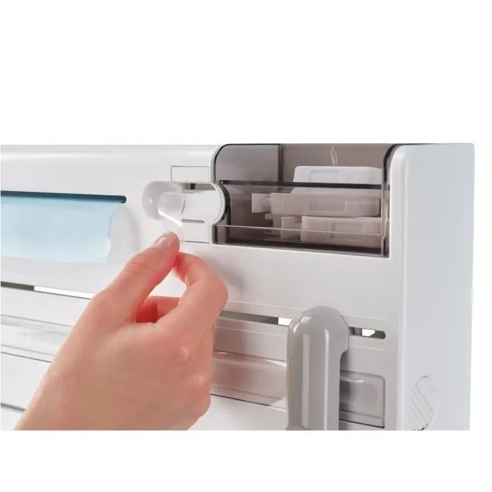 Leifheit Parat Plus Dispensador de 3 Rollos - Blanco y Gris 4