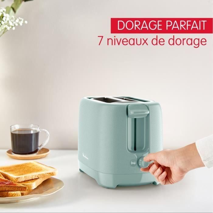 MOULINEX Tostadora de 2 ranuras, 7 niveles de tostado, Calienta pasteles, Ranuras anchas, Mango elevado, Morning LT2M1310 1 MOULINEX Tostadora de 2 ranuras, 7 niveles de tostado, Calienta pasteles, Ranuras anchas, Mango elevado, Morning LT2M1310 1