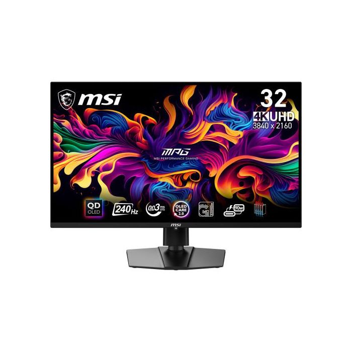 MSI 9S6-3DD29A-001 Monitor Gaming 32" QHD-OLED 4K UHD 3840 x 2160 Negro MSI 9S6-3DD29A-001 Monitor Gaming 32" QHD-OLED 4K UHD 3840 x 2160 Negro