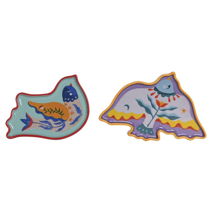 Bandeja Vaciabolsillos Urban DKD Home Decor Multicolor 14 x 2 x 21 cm (12 Unidades) 3