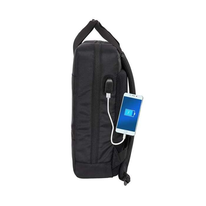 Mochila Safta Para Portatil 13,3''+Usb F.C. Barcelona Premium Black 110x290x390 mm 2 Mochila Safta Para Portatil 13,3''+Usb F.C. Barcelona Premium Black 110x290x390 mm 2
