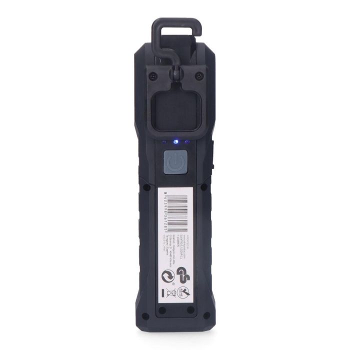 Edm Linterna de trabajo LED COB 200lm + 200lm + spot superior 50lm, recargable USB-C, base magnética y gancho, 8h autonomía 1 Edm Linterna de trabajo LED COB 200lm + 200lm + spot superior 50lm, recargable USB-C, base magnética y gancho, 8h autonomía 1